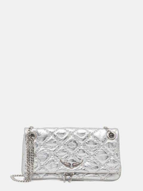 ZADIG&VOLTAIRE torebka skórzana kolor srebrny LWBA04078 - zdjęcie produktu nr 1