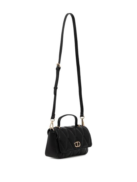 TWINSET logo-plaque quilted satchel bag - Black - zdjęcie produktu nr 2