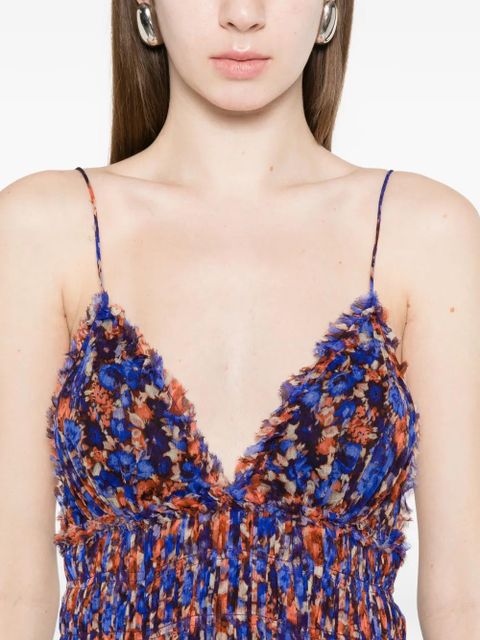 Ulla Johnson Atrani V-neck gown - Blue