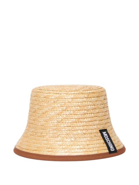 Moschino woven bucket hat - Neutrals - zdjęcie produktu nr 1