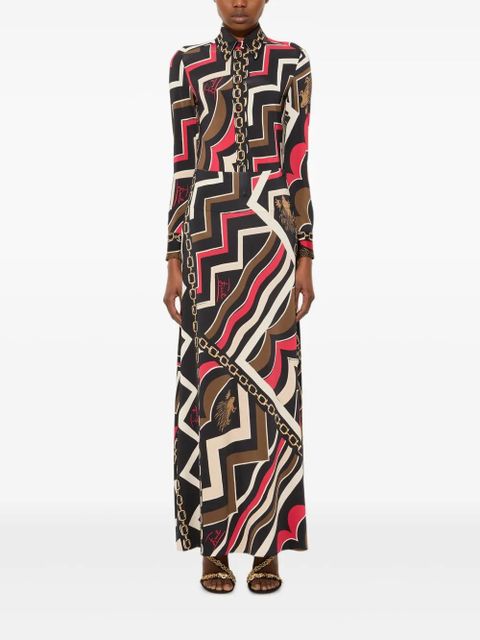 PUCCI abstract-print maxi skirt - Black