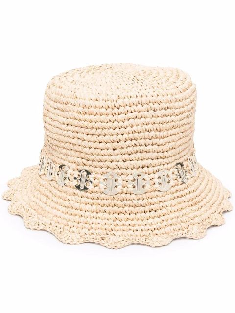 Rabanne embellished sun hat - Neutrals - zdjęcie produktu nr 1