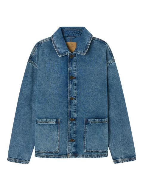 American Vintage Joybird patch-pocket denim jacket - Blue - zdjęcie produktu nr 1