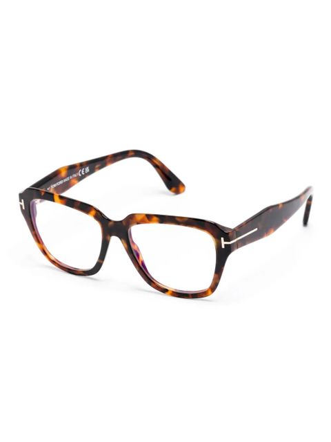 TOM FORD Eyewear oversize-frame glasses - Brown - zdjęcie produktu nr 2