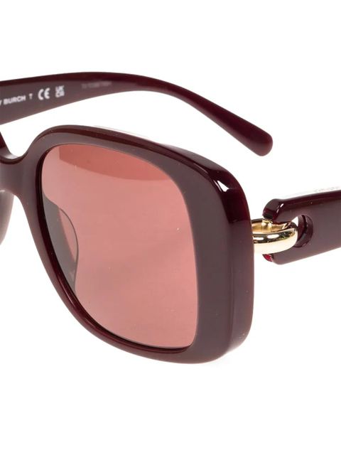 Tory Burch geometric-frame sunglasses - Red - zdjęcie produktu nr 2