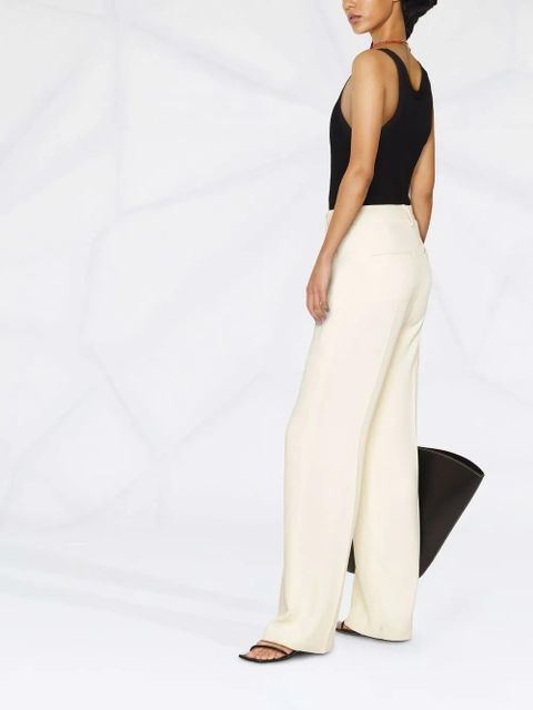 Nanushka high-waisted straight-leg tailored trousers - Neutrals