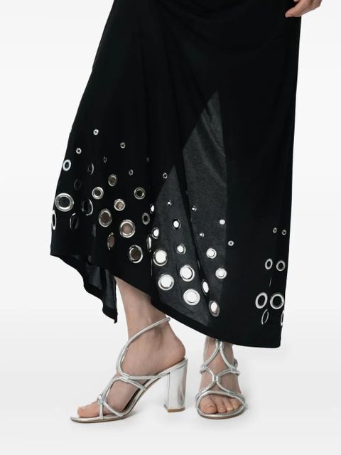 Gianvito Rossi 85mm knotted leather sandals - Silver - zdjęcie produktu nr 2