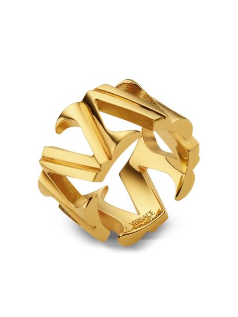 Versace logo-embellished ring - Gold - zdjęcie produktu nr 2