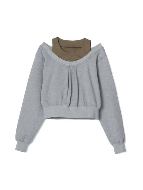 3.1 Phillip Lim cut-out long-sleeve sweatshirt - Grey - zdjęcie produktu nr 2