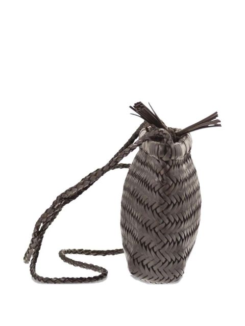 DRAGON DIFFUSION Minsu woven-design cross body bag - Brown
