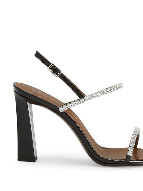 Giuseppe Zanotti 105mm Valentiine sandals - Black
