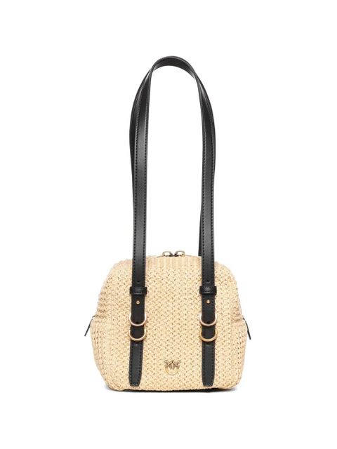 PINKO small logo-plaque shoulder bag - Neutrals - zdjęcie produktu nr 1