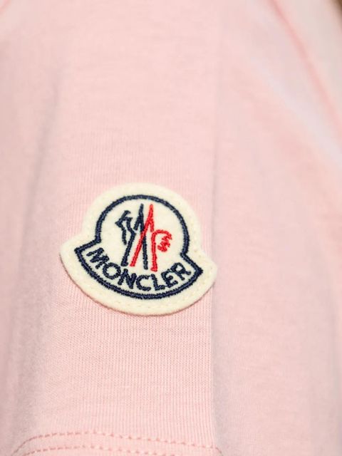 Moncler logo-patch cotton T-shirt - Pink - zdjęcie produktu nr 2