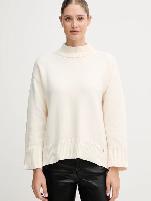 Dkny sweter damski kolor beżowy lekki DJ5R0889 - zdjęcie produktu nr 1