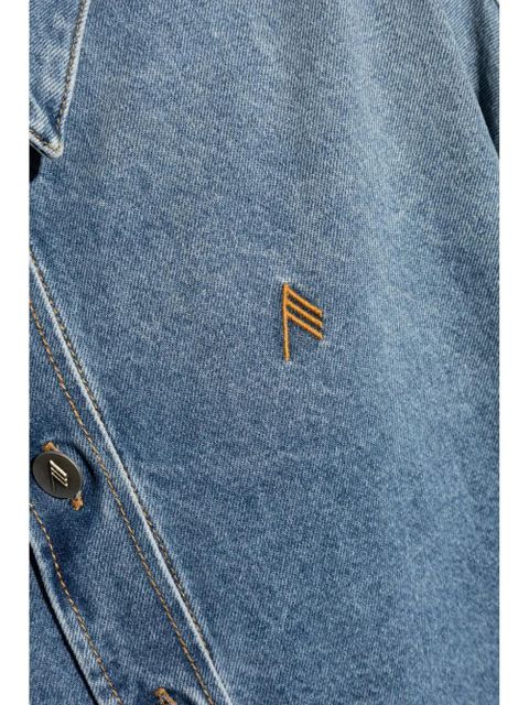 The Attico embroidered shirt - Blue