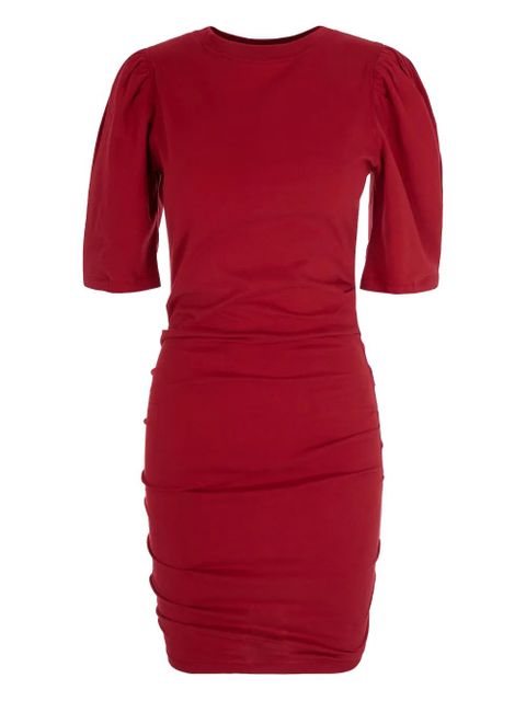 ISABEL MARANT ruched-sleeve dress - Red - zdjęcie produktu nr 1