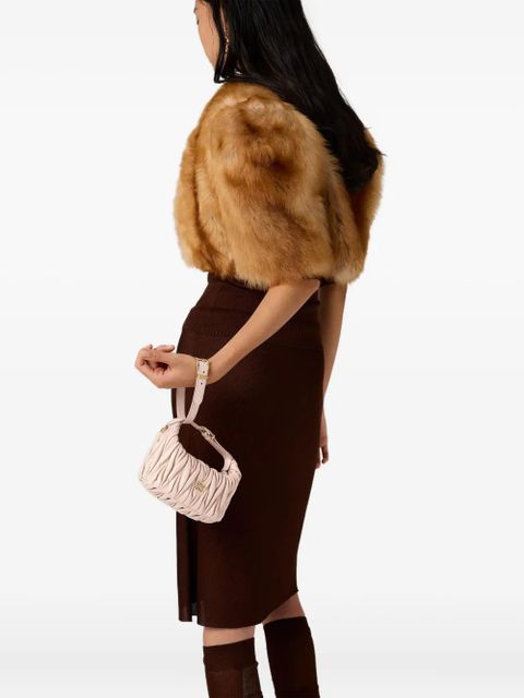 Miu Miu mini Wander matelassé tote bag - Pink