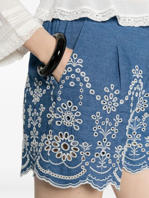 MC2 Saint Barth embroidered shorts - Blue