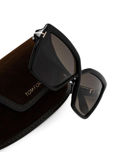 TOM FORD Eyewear geometric-frame sunglasses - Black