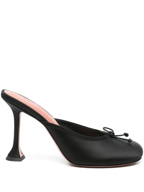 Amina Muaddi 95mm Lila mules - Black - zdjęcie produktu nr 1