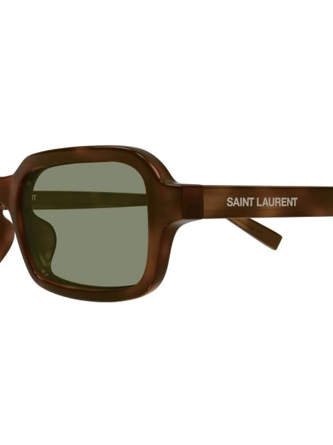 Saint Laurent Eyewear SL 908 rectangle-frame sunglasses - Brown