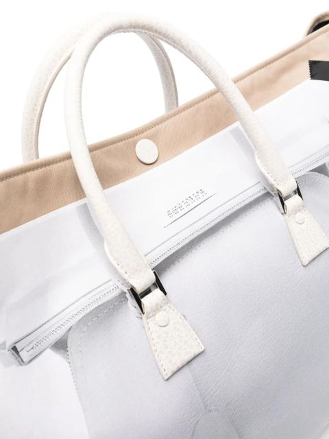Maison Margiela medium Trompe l'oeil 5AC gabardine bag - Neutrals