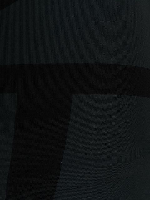 TOTEME monogram low-back swimsuit - Black