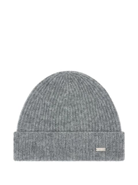 TOM FORD logo-plaque beanie hat - Grey - zdjęcie produktu nr 1