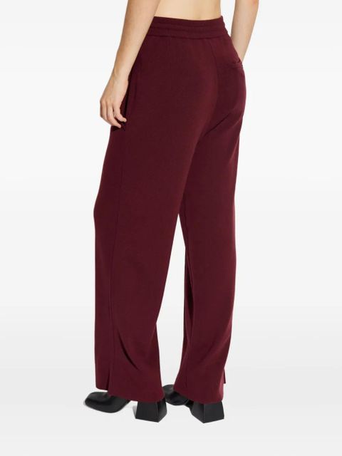 Lanvin elasticated-waistband wool-blend trousers - Red