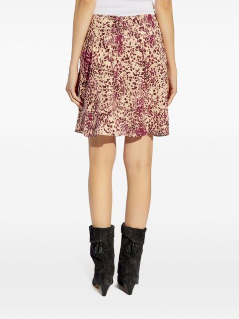 ISABEL MARANT Ozany draped mini skirt - Neutrals