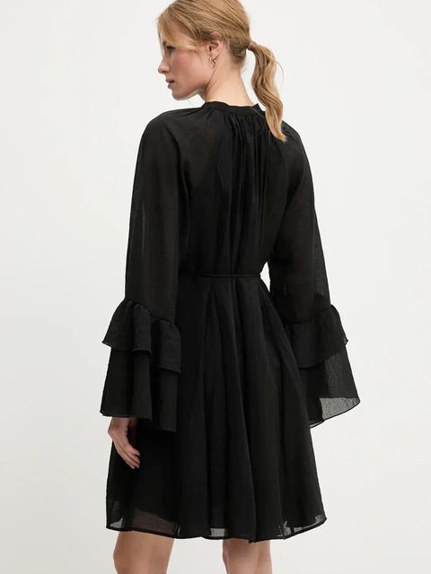 Answear.LAB sukienka kolor czarny mini rozkloszowana - zdjęcie produktu nr 2