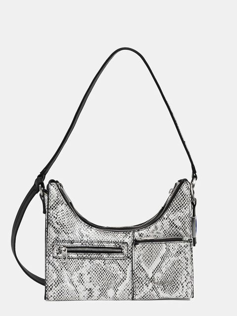 Desigual torebka DELTA VEGA OLIVE kolor czarny 25WAXPB7 - zdjęcie produktu nr 1