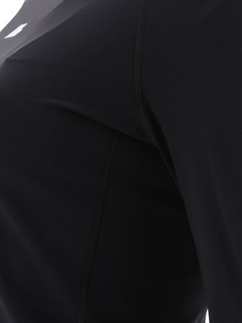 Balenciaga Activewear embroidered-logo turtleneck top - Black