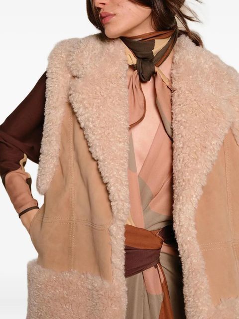 Johanna Ortiz Salty Air shearling vest - Neutrals