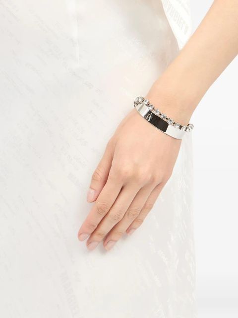 MM6 Maison Margiela polish-finish bracelet - Silver - zdjęcie produktu nr 2