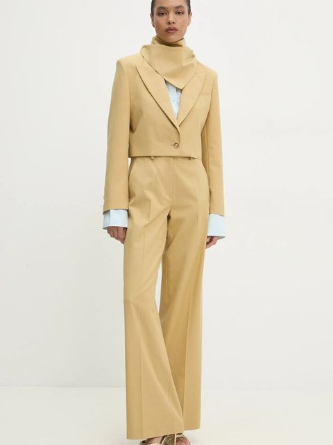 Answear.LAB spodnie garniturowe z szeroką nogawką - zdjęcie produktu nr 1