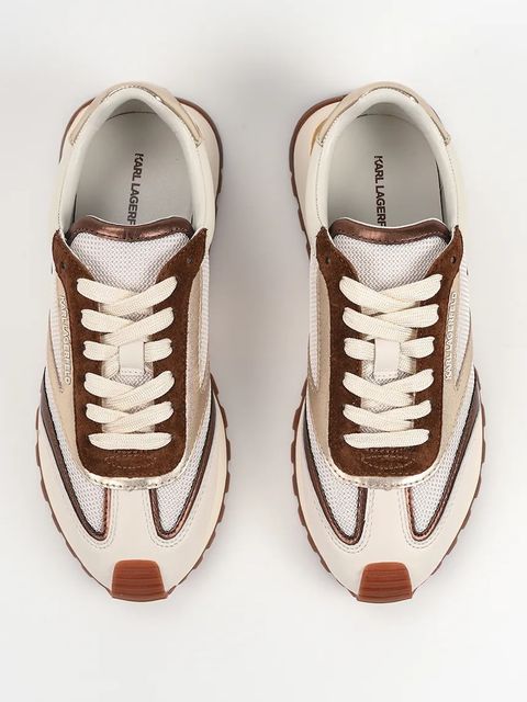 Karl Lagerfeld sneakersy KAIRO NFT damskie kolor beżowy KL61130N