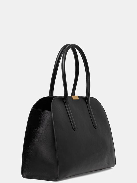 Tommy Hilfiger torebka skórzana kolor czarny AW0AW18206 - zdjęcie produktu nr 2