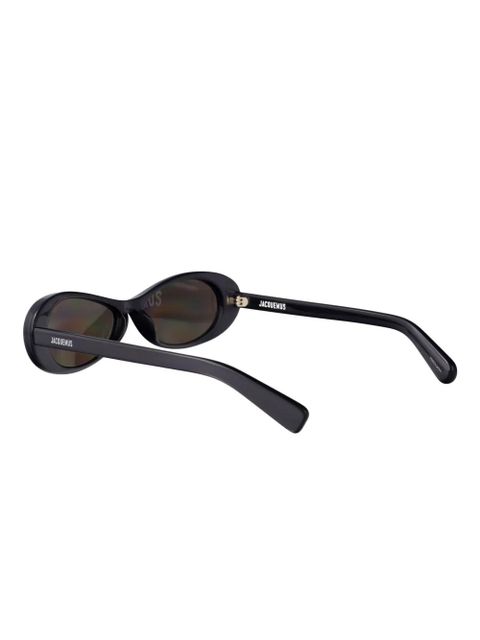 Jacquemus oval-frame sunglasses - Black