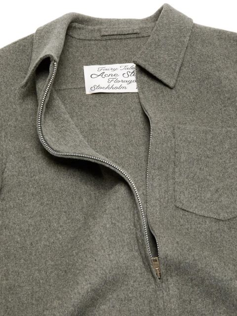 Acne Studios zip-up shirt jacket - Grey