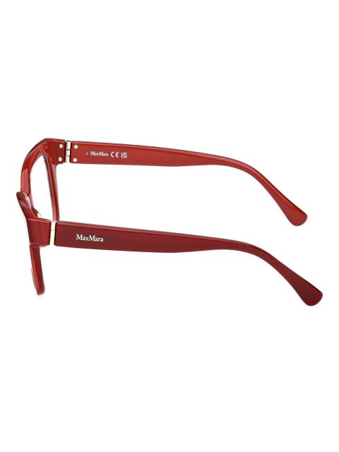 Max Mara rectangle-frame glasses - Red