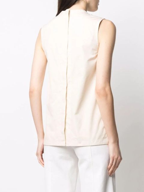 Jil Sander sleeveless cotton top - Neutrals