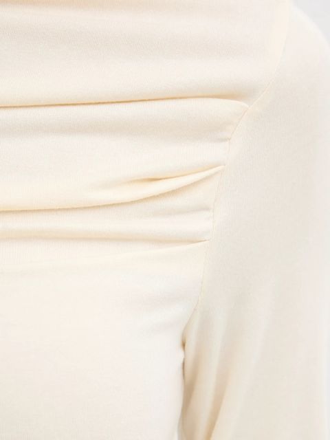 United Colors of Benetton longsleeve kolor beżowy 37UKD10BA