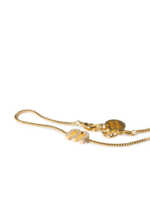 Miu Miu metallic charm bracelet - Gold - zdjęcie produktu nr 2