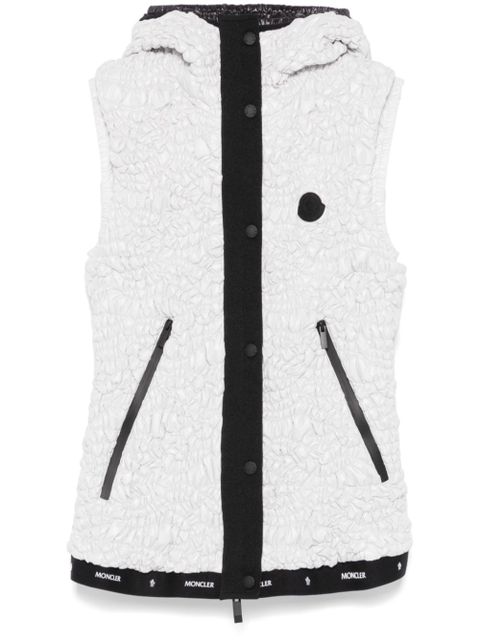 Moncler shirred gilet - Grey