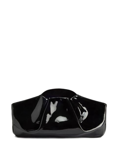 Giuseppe Zanotti GZ DUMPLING goatskin clutch bag - Black