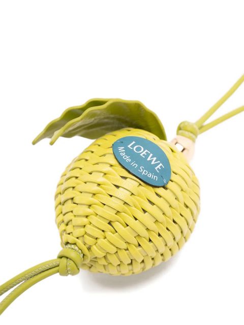 LOEWE Apple leather charm - Green
