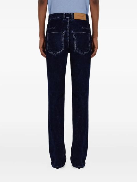Ferragamo flocked five-pockets trousers - Blue - zdjęcie produktu nr 2