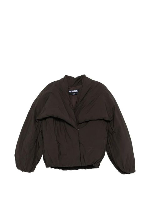 Jacquemus The Paysan shawl-collar puffer jacket - Brown - zdjęcie produktu nr 1