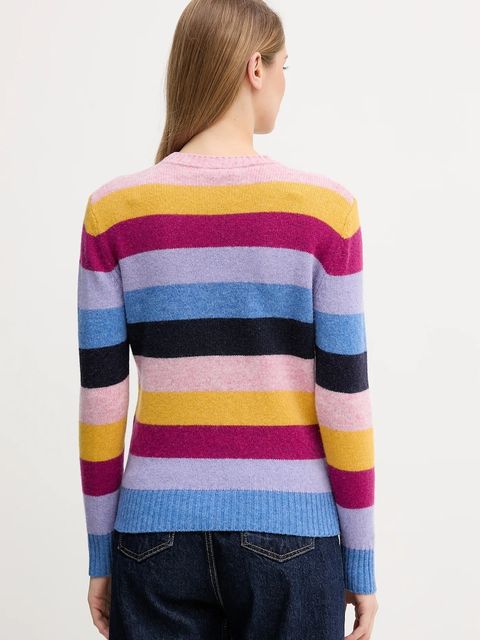 United Colors of Benetton sweter wełniany damski kolor różowy 103ME107E